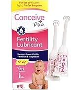 Conceive Plus Fertility Lubricant - pH Balanced, Calcium + Magnesium, Moisturizer, Fertil...