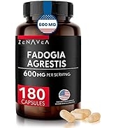 Fadogia Agrestis 600mg Extract - 180 Capsules 3-Months Supply - Fadogia Supplement Supports Energ...