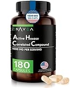 Active Hexose Correlated Compound 180 Caps 1500mg per Serving - Vegan Organic Mushroom Supplement...