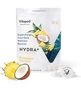 Vitapod Hydra+ Pineapple Coconut Healthy Hydration Mix - 30 Pods - Electrolytes, Antioxidants, Vi...