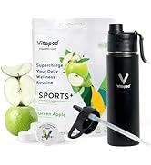 Vitapod Sport+ Green Apple Flavored Water Enhancer Pods Starter Bundle, Sugar Free, 100mg Caffein...