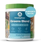 Amazing Grass Greens Blend Alkalize & Detox: Cleanse with Super Greens Powder, Beet Root Powder, ...