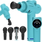 Glacier Blue Massage Gun With 4 Tips