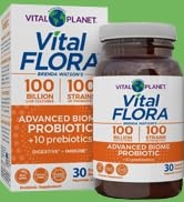 advanced biome probiotic 100 billion strains prebiotic digestive immune flora